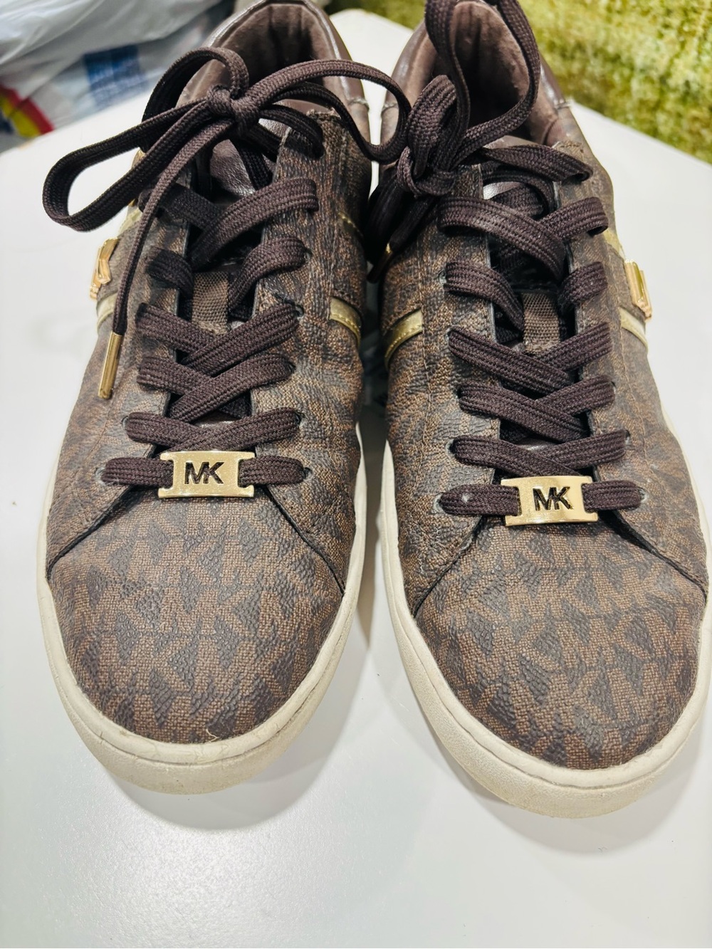 Michael Kors Irving side-striped sneakers